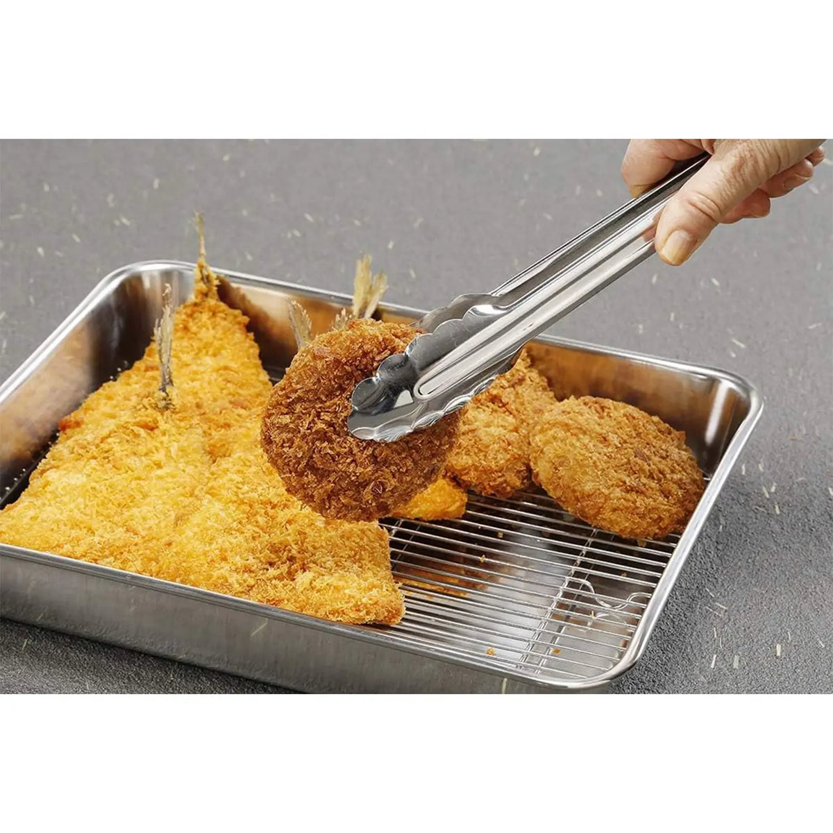 Three Snow Stainless Steel Fine Mesh Cooling Rack Globalkitchen Japan