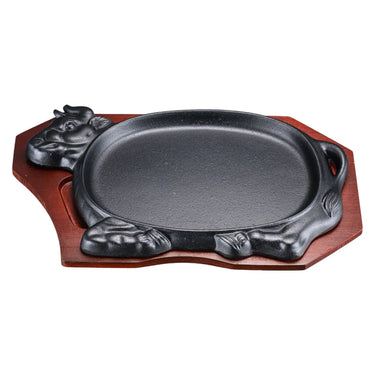 Tokiwa Cast Iron Sizzler Platter Cow