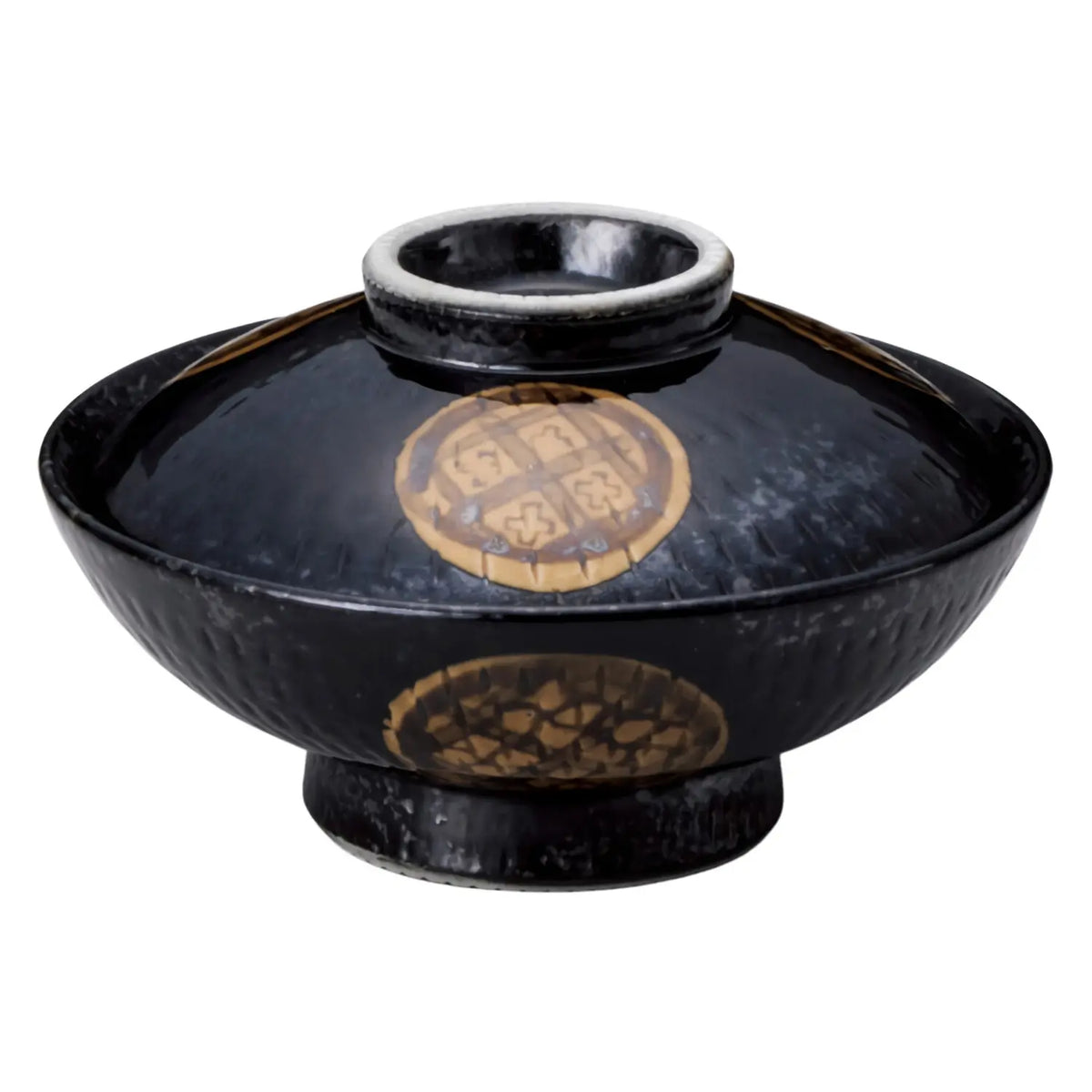 Tokiwa Mino Ware Porcelain Donburi Bowl Hikidashiguro-Monyo 18cm