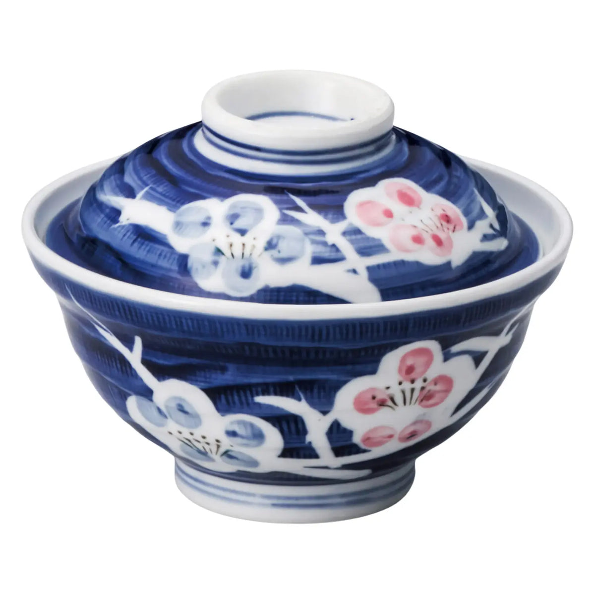 Tokiwa Mino Ware Porcelain Donburi Bowl Nishiki-Ume 15.5cm