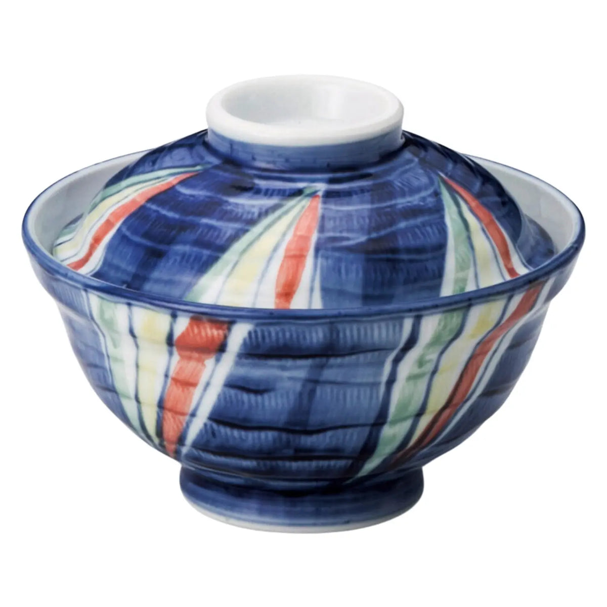 Tokiwa Mino Ware Porcelain Donburi Bowl Rainbow 15.6cm