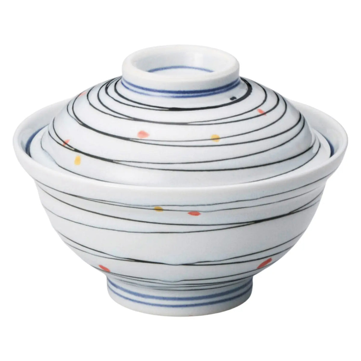 Tokiwa Mino Ware Porcelain Donburi Bowl Suisho-Isaribi 15.5cm