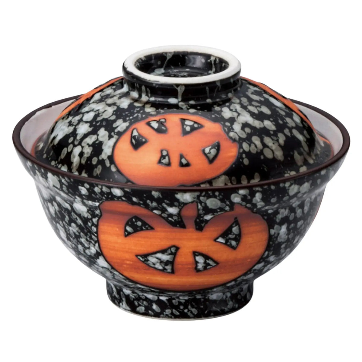 Tokiwa Mino Ware Porcelain Donburi Bowl Tenmoku-Kazaguruma 15.7cm