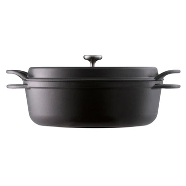 Vermicular Cast Iron Sukiyaki Oven Pot Matte Black 260mm