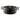 Vermicular Cast Iron Sukiyaki Oven Pot Matte Black 260mm