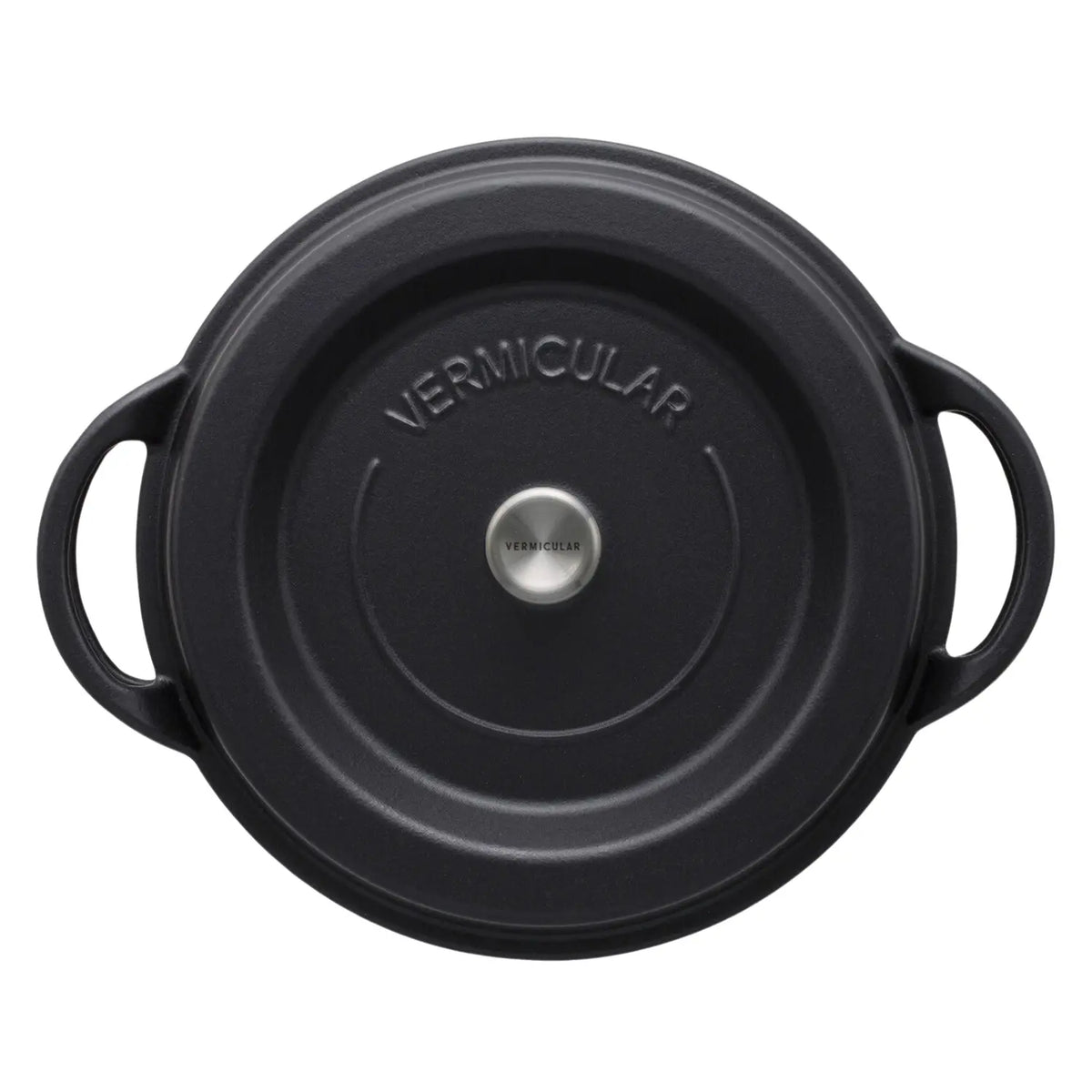 調理器具 Vermicular OVEN POT ROUND sukiyaki #26cm Vermicular Cast Iron Sukiyaki Oven Pot Matte Black 260mm