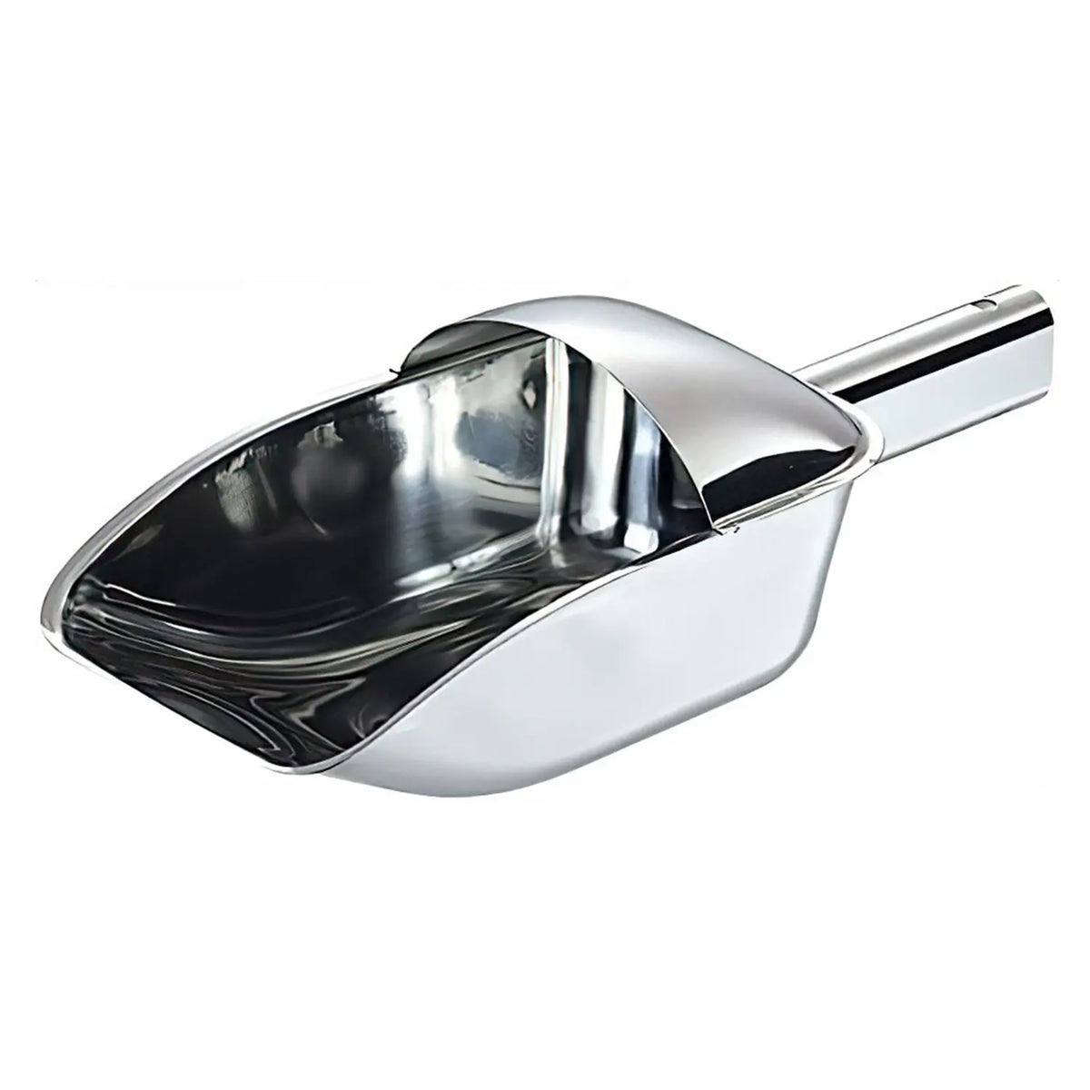 WADASUKE Stainless Steel Ice Scoop with Anti-spill Guard