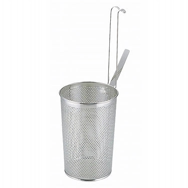 Yukiwa Stainless Steel Perforated Deep Tebo Noodle Strainer Flat Base