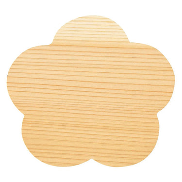 Yamacoh Cedar Wood Food Serving Sheet Plum Blossom 100-Count