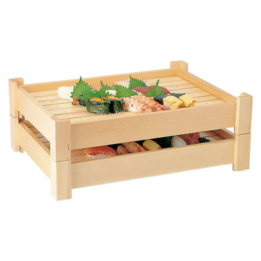 Yamacoh Hinoki Cypress Sushi Serving Tray Sansui