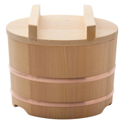 Yamacoh Ohitsu Sawara Wooden Rice Container (Nosebitsu)