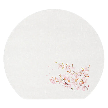 Yamacoh Washi Paper Half Moon Placemat Sakura 50 pcs