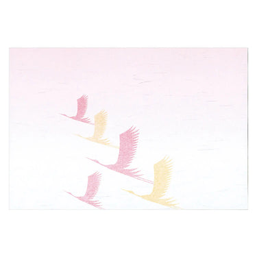 Yamacoh Washi Paper Placemat Crane 50-Count