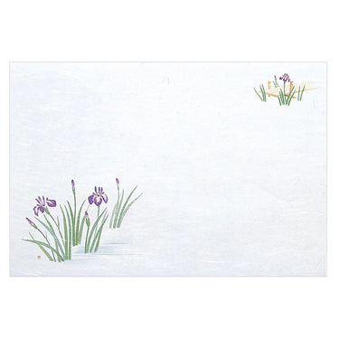 Yamacoh Washi Paper Placemat Japanese Iris 100-Count