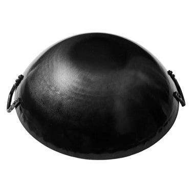 Yamada Hammered Iron Double-Handle Deep Wok 1.2mm