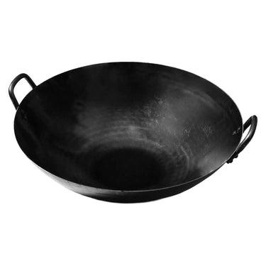 Yamada Hammered Iron Double-Handle Deep Wok 1.2mm