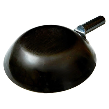 Yamada Hammered Iron Induction Flat Bottom Wok 1.6mm