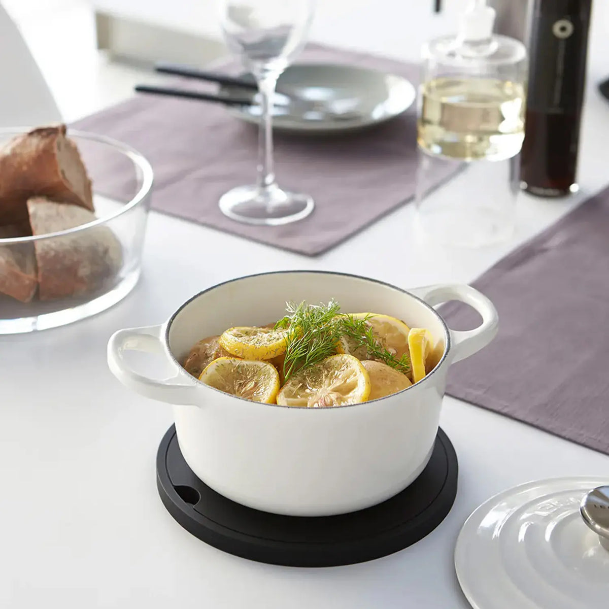 Friteuse À Air Silicone Pot Mat Gâteau Moules Silicone Panier Plat De