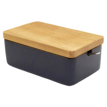 Zero Japan Ceramic Butter Dish with Wood Lid