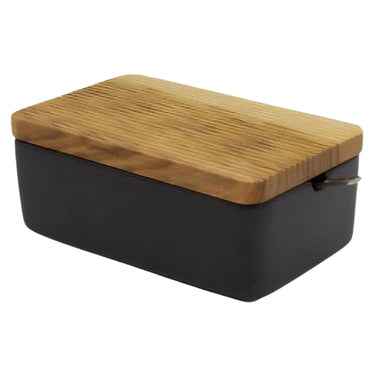 Zero Japan Ceramic Butter Dish with Wood Lid