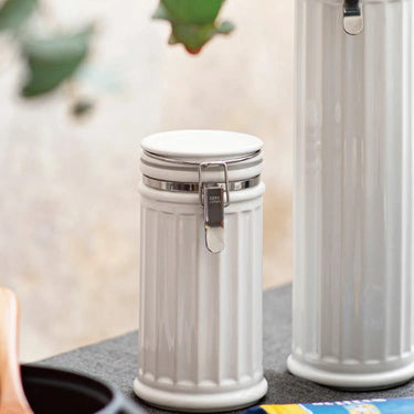 Zero Japan Ceramic Fluted Canister 560ml