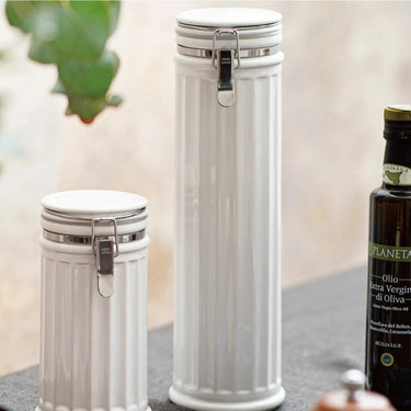 Zero Japan Ceramic Fluted Spaghetti Canister 1000ml