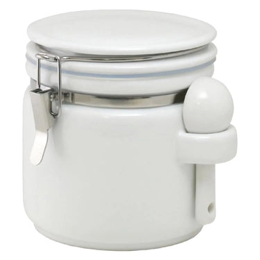 Zero Japan Ceramic Round Canister with Ceramic Spoon