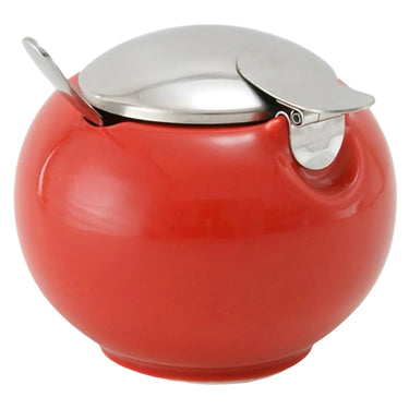 Zero Japan Ceramic Round Condiment Pot with Condiment Spoon