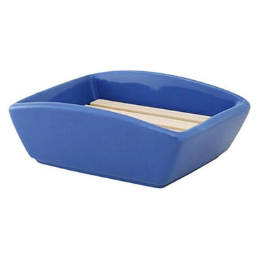 Zero Japan Ceramic Soap Dish with Wooden Insert