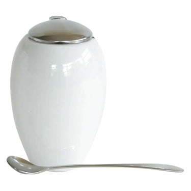 Zero Japan Ceramic Sugar Bowl 350ml with Spoon