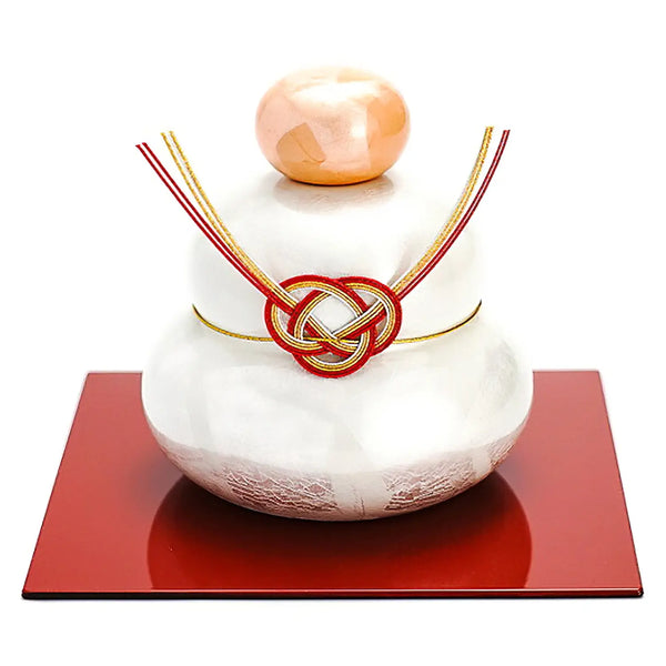 SEIKOU Kutani Porcelain Kagami Mochi Ginsai