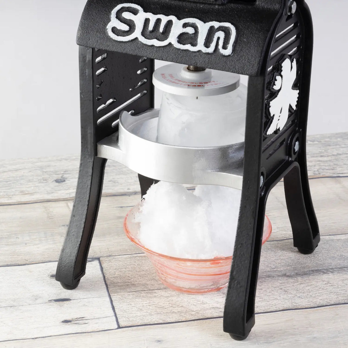 Swan Cast Iron Manual Shaved Ice Machine Black
