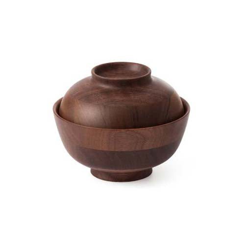 HIKIYOSE Wooden Soup Bowl with Lid