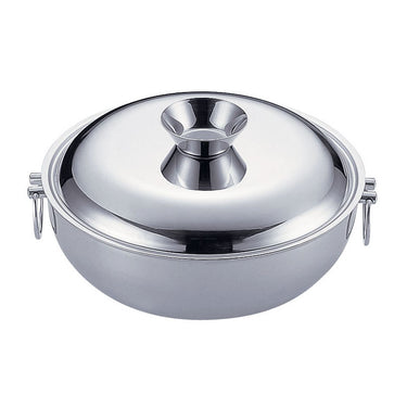 Yukiwa Stainless Steel Shabu Shabu Pot with Divider