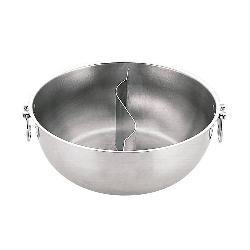 Hot Pot with Divider  Stainless Steel Hotpot Pot for Kitchen