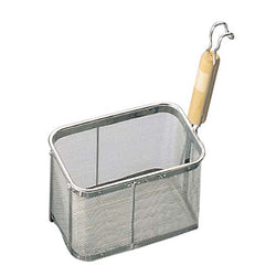Three Snow Tebo Deep Square Noodle Strainer with Wooden Handle