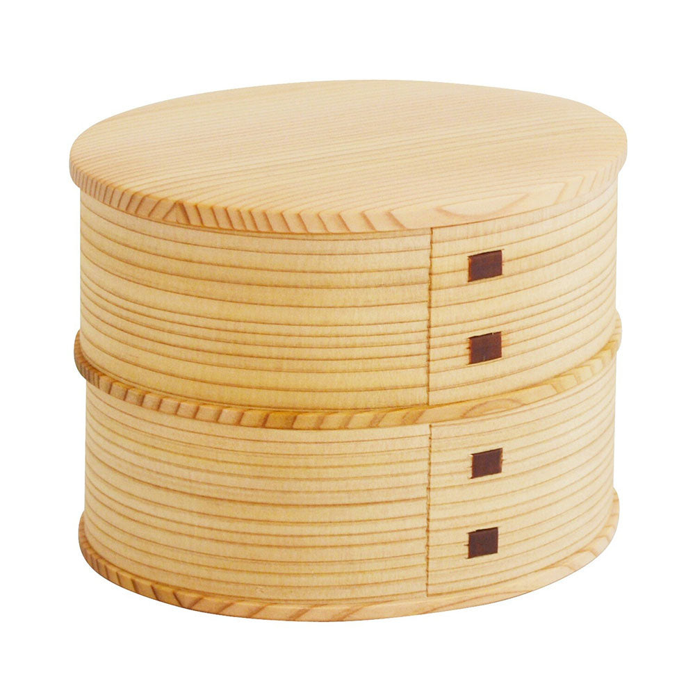 Odate Magewappa Hina Two-Tier Bento Lunch Box