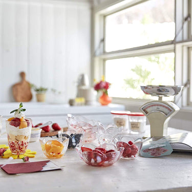 Aderia Tsugaru Vidro Soda-Lime Glass Apple Small Bowl Set