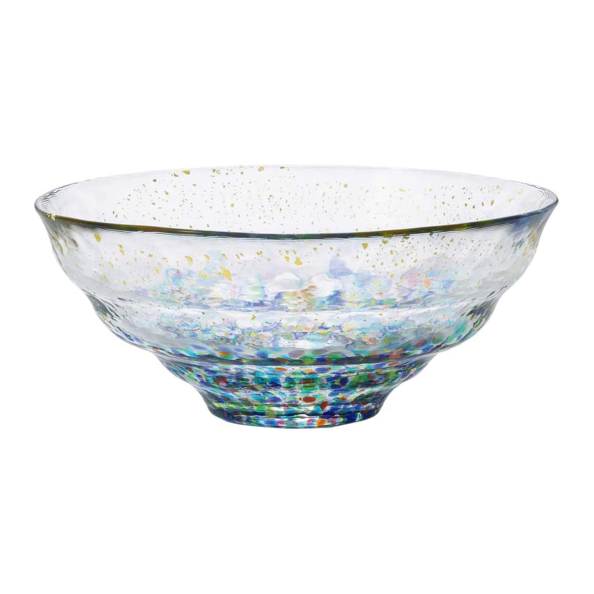 ADERIA Tsugaru Vidro Soda-Lime Glass Gold Leaf Paint Bowl