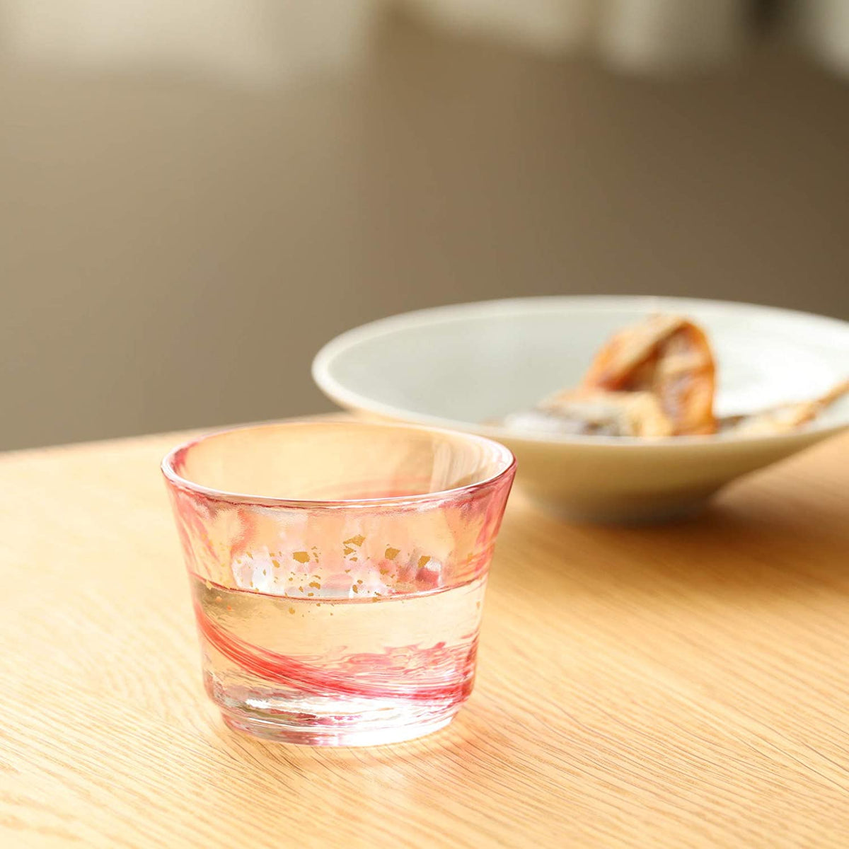 ADERIA Tsugaru Vidro Soda-Lime Glass Spring Breeze Sake Cup
