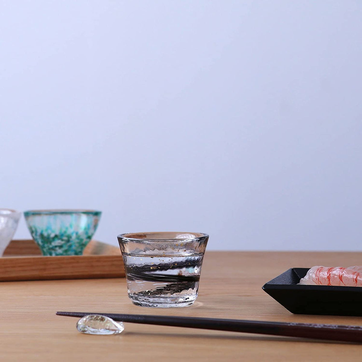 ADERIA Tsugaru Vidro Soda-Lime Glass Spring Breeze Sake Cup