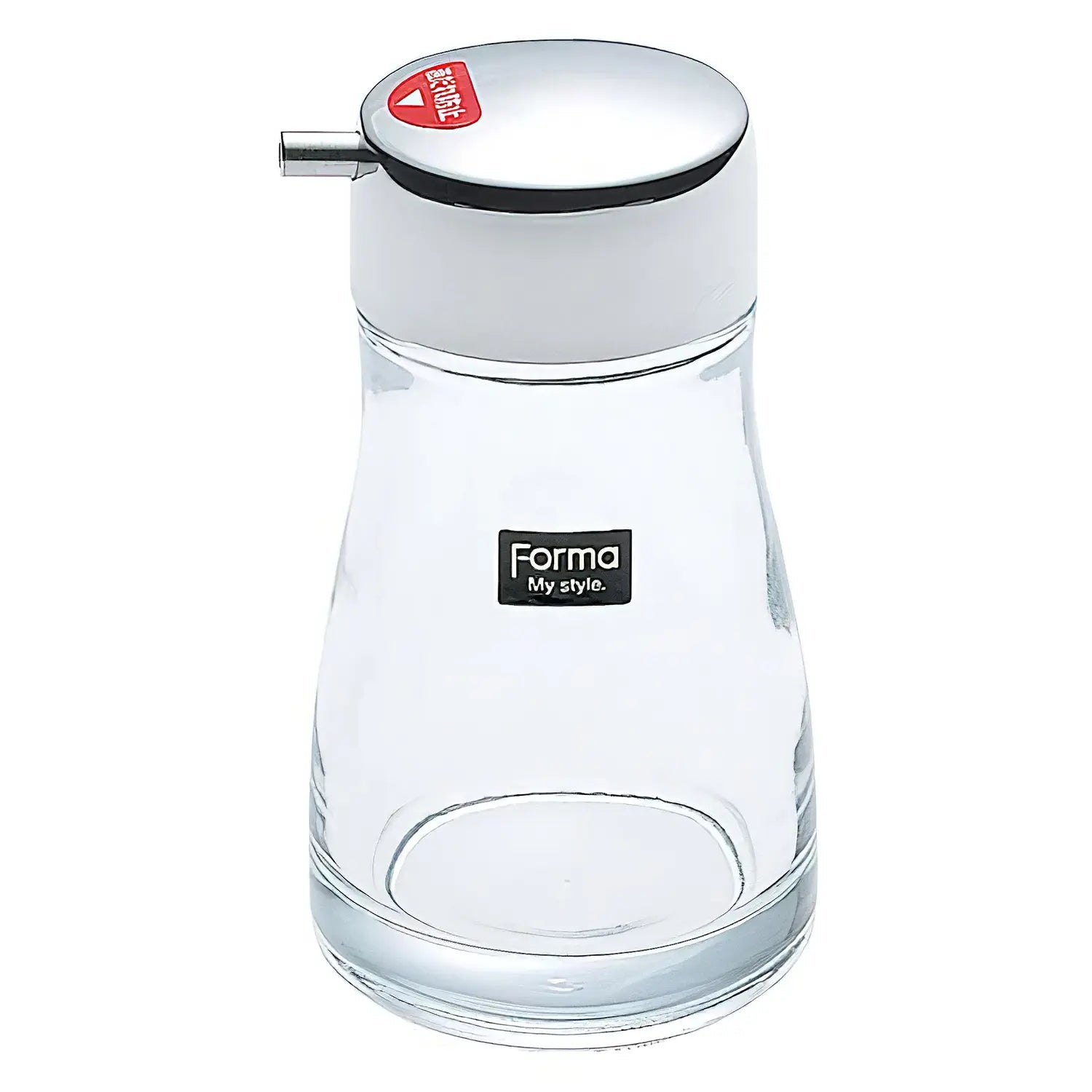 ASVEL One push soy sauce glass cruet dispenser jar flacon soja 100ml SUSHI  Black