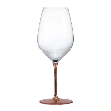 EBM Crystal Glass Lacquered Pair Wine Glass