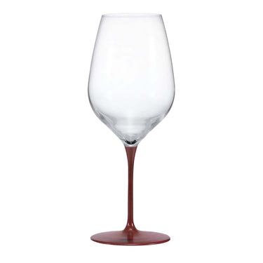 EBM Crystal Glass Lacquered Pair Wine Glass