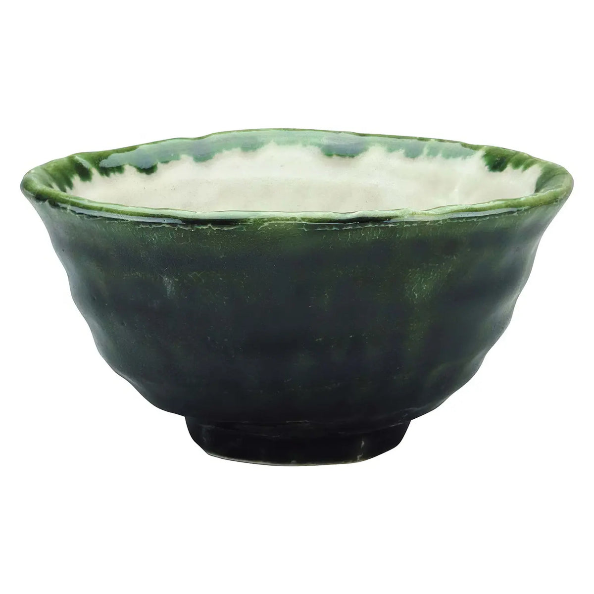 EBM Porcelain Tempered Rice Bowl Oribe 12cm