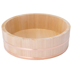 EBM Sawara Cypress Hangiri Wooden Sushi Rice Mixing Bowl