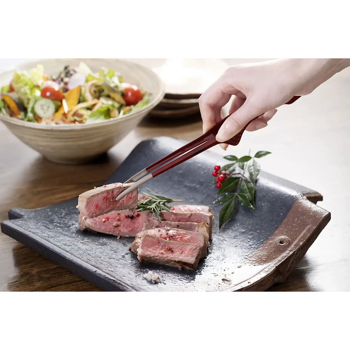 EBM Stainless Steel Clever Chopstick Tongs