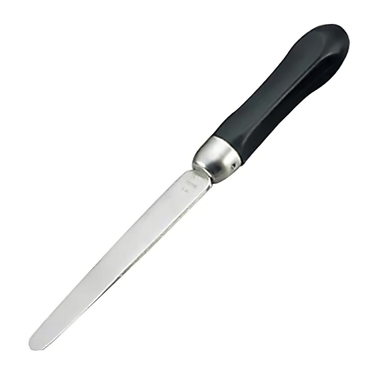 EBM Stainless Steel Geoduck Clam Knife with Black Handle