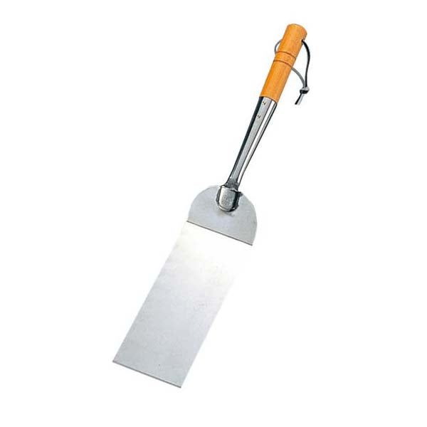 EBM Stainless Steel Gyoza Turner with Wooden Handle