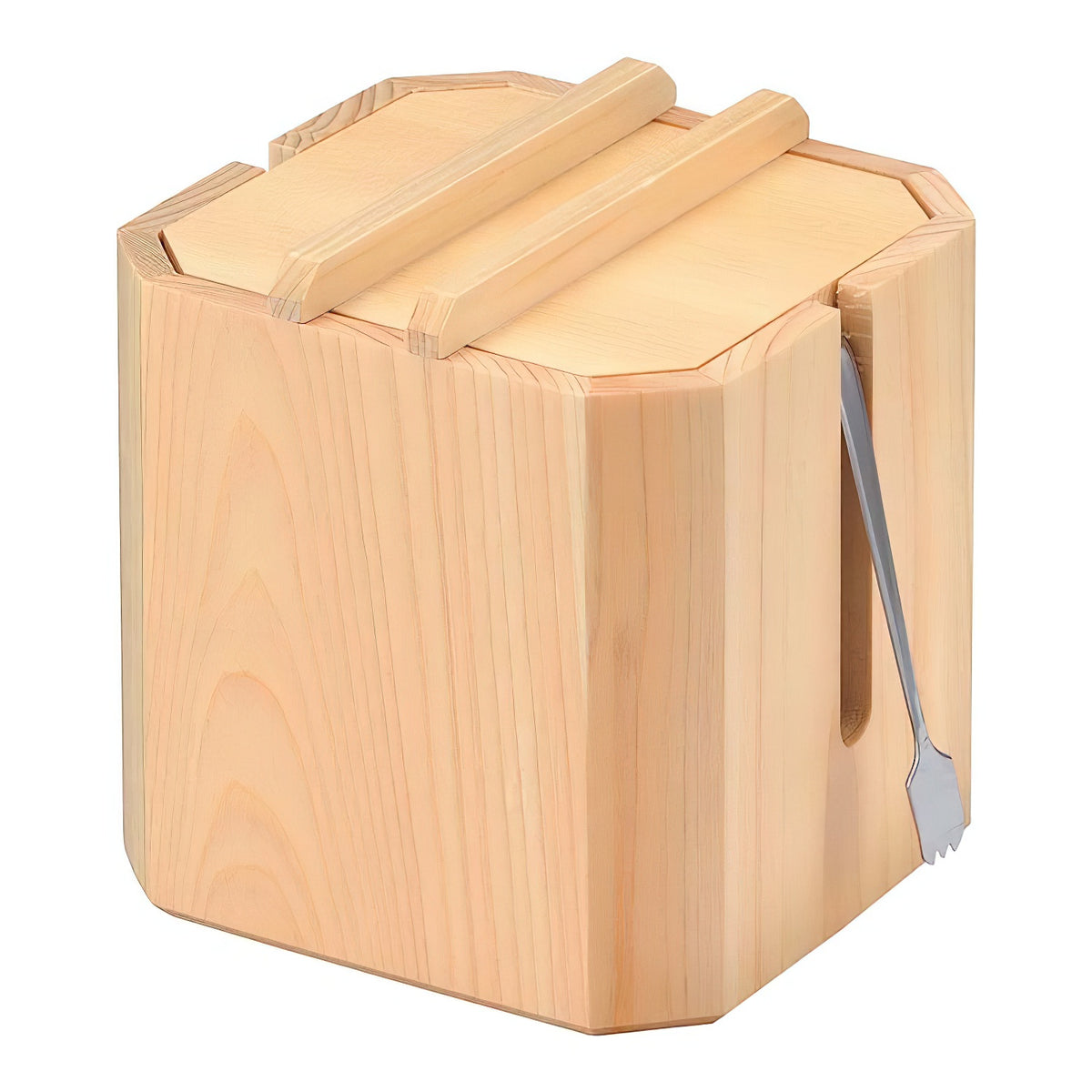 EBM Wooden Sushi Gari Pickled Ginger Container With Tongs